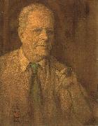 Charles W. Bartlett Watercolor self-portrait of Charles W. Bartlett, 1933, private collection USA oil painting artist